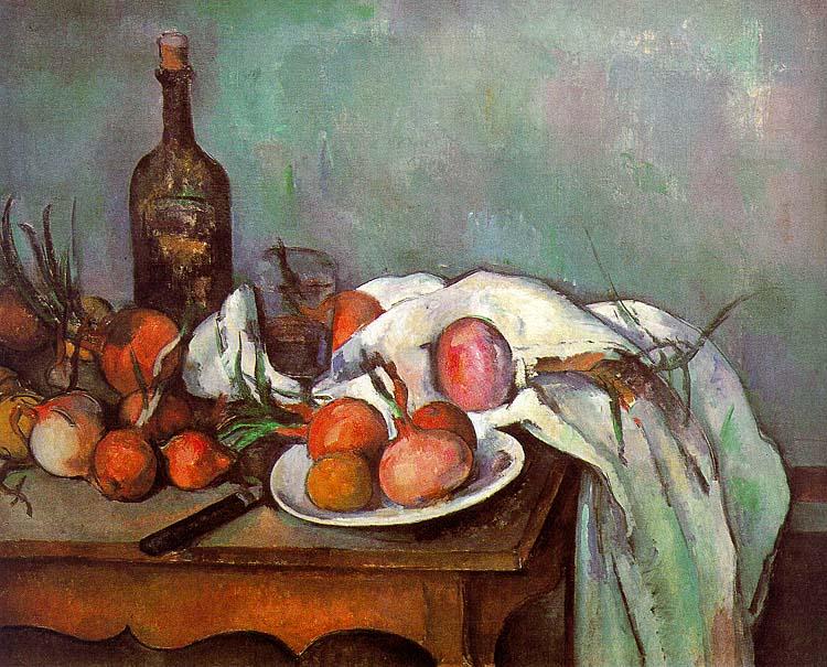 Paul Cezanne Onions and Bottles oil painting image